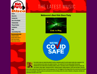kidzpartydisco.com.au screenshot
