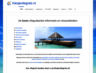 kiesjevliegreis.nl screenshot