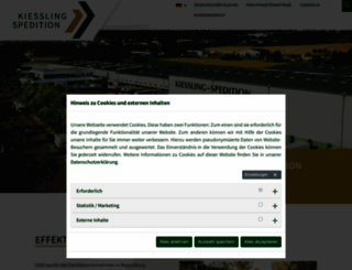 kiessling-spedition.de screenshot