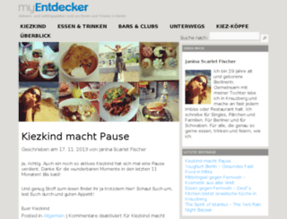 kiezkind.my-entdecker.de screenshot