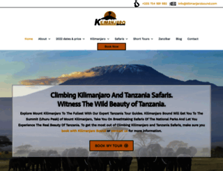 kilimanjarobound.com screenshot