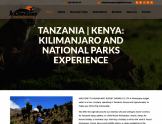 kilimanjarobudgetsafaris.com screenshot