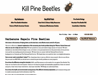 kill-pine-beetles.com screenshot