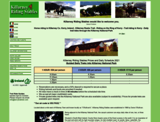 killarney-riding-stables.com screenshot