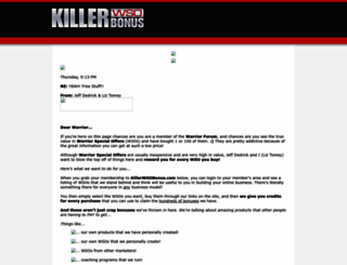 killerwsobonus.com screenshot