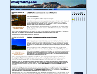 killingtonblog.com screenshot