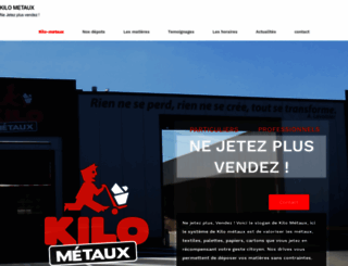 kilo-metaux.fr screenshot
