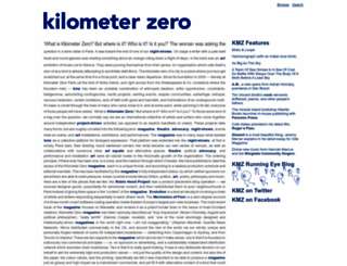 kilometerzero.org screenshot