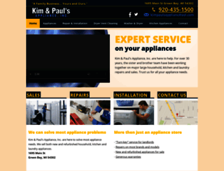 kimandpaulsappliances.com screenshot