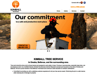 kimballtreeservices.com screenshot