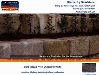 kimberleysandstone.com.au screenshot
