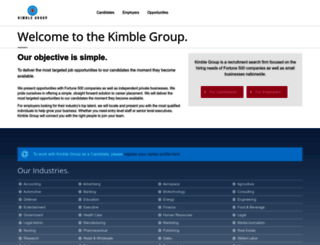 kimblegroup.com screenshot