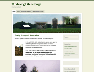 kimbroughgenealogy.com screenshot