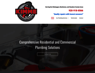 kimmeplumbing.com screenshot