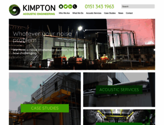 kimptonacoustics.co.uk screenshot