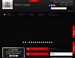 kimstoyota.com screenshot