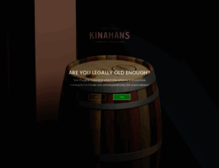 kinahanswhiskey.com screenshot