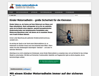 kinder-motorradhelm.de screenshot