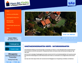 kindergarten-paedagogium.de screenshot