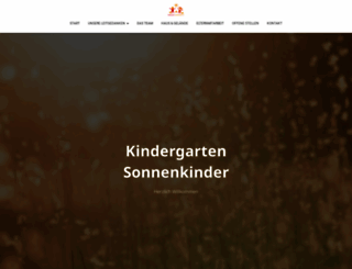 kindergarten-sonnenkinder.de screenshot