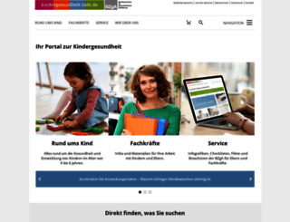 kindergesundheit-info.de screenshot