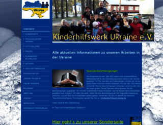 kinderhilfswerk-ukraine.de screenshot