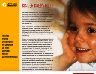kinderkrebshilfe.com screenshot