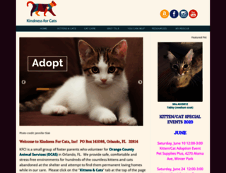 kindnessforcats.rescuegroups.org screenshot