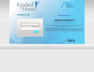 kindredlink.devero.com screenshot