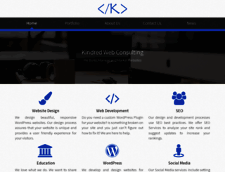 kindredwebconsulting.com screenshot