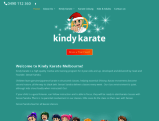 kindykarate.com.au screenshot