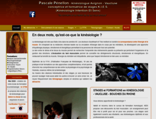 kinesiologie-penellon.com screenshot