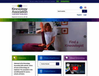 kinesiologyassociation.org screenshot