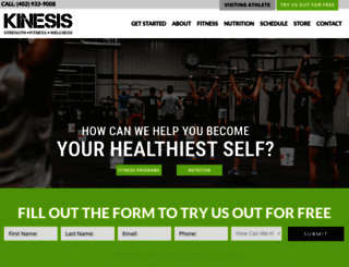 kinesisfitness.com screenshot