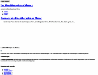 kinesitherapie-maroc.1sur1.com screenshot