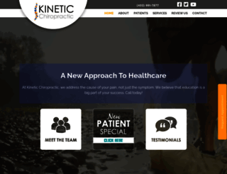 kinetic-chiropractic.com screenshot