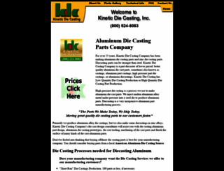 kineticdiecasting.com screenshot