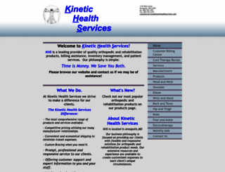 kinetichealthservices.com screenshot