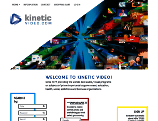 kineticvideo.com screenshot
