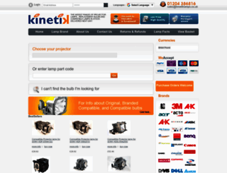 kinetiklamps.co.uk screenshot