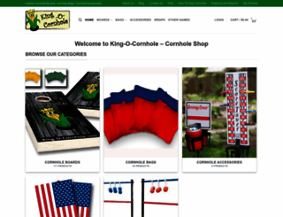 king-o-cornhole.com screenshot