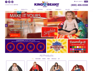 kingbeany.com screenshot