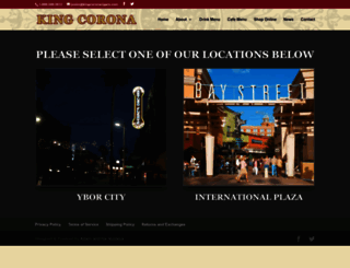 kingcoronacigars.com screenshot
