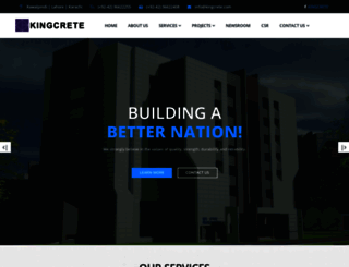 kingcrete.com screenshot