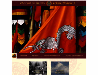 kingdomofbhutan.com screenshot