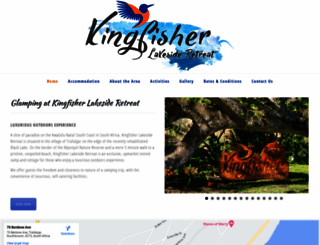 kingfisherlakesideretreat.co.za screenshot