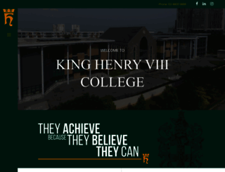 kinghenryviii.edu.my screenshot