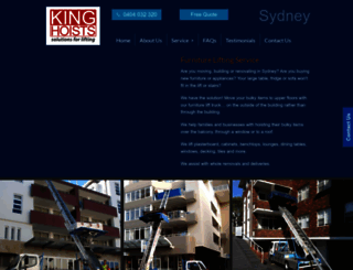 kinghoists.com.au screenshot