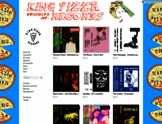 kingpizzarecords.storenvy.com screenshot