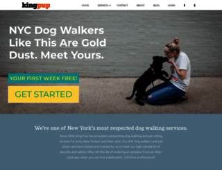 kingpupdogwalkers.com screenshot
